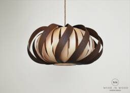 Ceiling Light/Pendant Lamp From Wood. Contemporary Design - thumbnail 1
