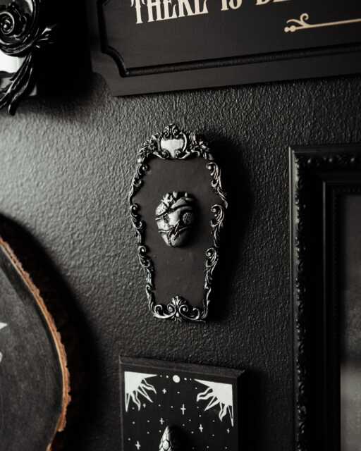 Anatomical Heart Coffin Wall Hanging - Handmade Gothic Decor Witchy Gallery Filler Romantic Goth Valentine Gift Dark Academia Art - image 1