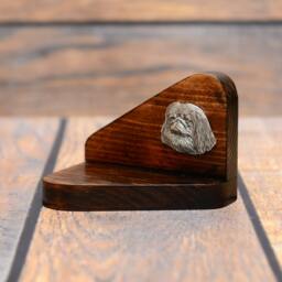 Pekingese - Wooden Candlestick With Dog, Souvenir, Decoration, Limited Edition, Collection - thumbnail 2