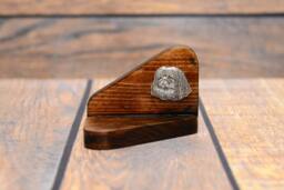 Pekingese - Wooden Candlestick With Dog, Souvenir, Decoration, Limited Edition, Collection - thumbnail 1