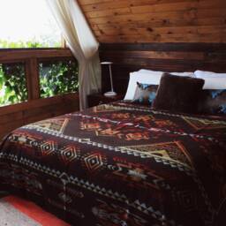 Handmade Alpaca Wool Blanket Southwest Aztec Throw - thumbnail 4