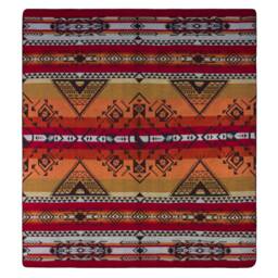 Handmade Alpaca Wool Blanket Southwest Aztec Throw - thumbnail 3