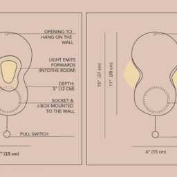 Handmade Metallic Glaze Ceramic Wall Sconce - Lamp - thumbnail 4