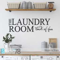 Laundry Room Vinyl Wall Decal Loads Of Fun Quote - thumbnail 1