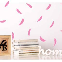 Feather Decals, Nursery Wall Decal, Gold Baby Room Living Window Door Decals - thumbnail 2