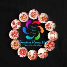 Set Of 12 Henna Painted Tea Light Decorative Candles - Christmas, Diwali, Mehndi - thumbnail 3