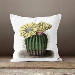 Cactus Pillow Cover-Green Pillow Case-Botanical Cushion Cover-Home Decor Case-Gift For Her Cushion-Handmade Material - thumbnail 3
