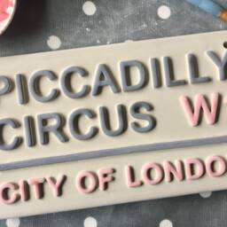 Piccadilly Circus-City Of London-London Street Sign-London Signs-British Gift-Crazy House-London Tourist-Home Decor-Wall Sign-Family Home - thumbnail 2