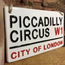 Piccadilly Circus-City Of London-London Street Sign-London Signs-British Gift-Crazy House-London Tourist-Home Decor-Wall Sign-Family Home - thumbnail 3