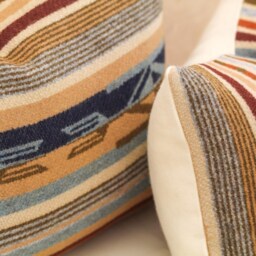 Chimayo Wool Pillow Cover in Harvest Tan Stripe - Ready To Ship - thumbnail 3