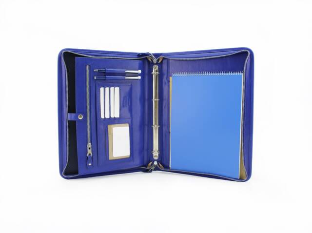 Leather Organizer, Document Folder, Portfolio, Holder, Tablet Case, Bag - image 1