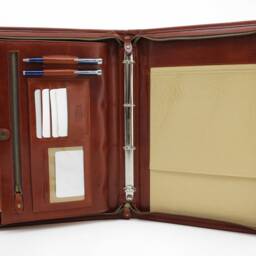 Leather Organizer, Document Folder, Portfolio, Holder, Tablet Case, Bag - thumbnail 4