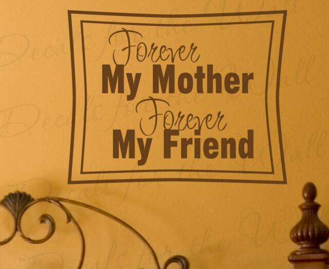 Forever My Mother Love Mom Home Family Vinyl Large Wall Decal Decoration Quote Design Lettering Decor Saying Sticker Graphic Art Mural F55 - image 1