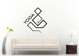 Yoga Studio Logo Namaste Om Peace Serenity Zen Wall Sticker Decal Vinyl Mural Decor Art L2247 - thumbnail 1
