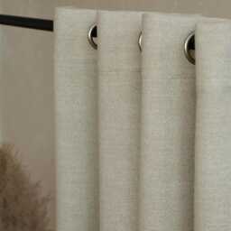 Leni Blackout Curtain 4 Colors, Natural Look, Thick Textured Fabric Curtain, Minimalist Window Drapery, For Bedroom Livingroom, 1Pc - thumbnail 4