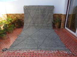 Kilim Handmade Rug 100% Wool Authentic Carpet Zanafi Berber Hanbel Moroccan - thumbnail 1