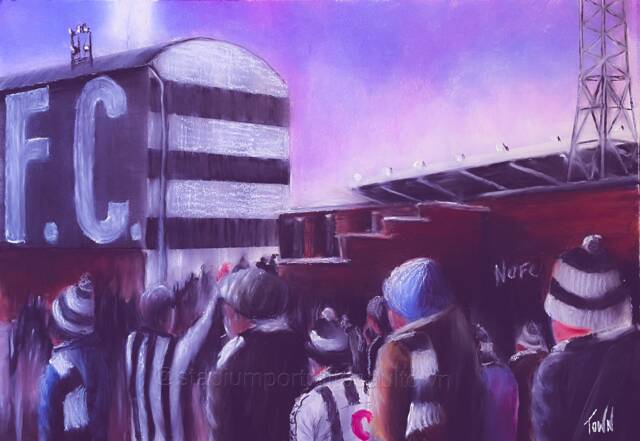 Match Day At St James Park 1970S Newcastle United - A3 Print