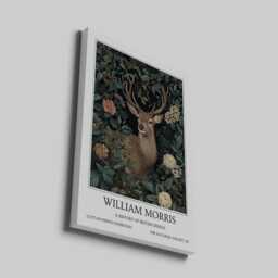 stag William Morris Wall Art Vintage Poster, Floral Art Print - thumbnail 2