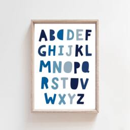 6 Boys Nursery Prints, You Are My Sunshine Bedroom Decor, Quotes, Blue, Wall Art, Rainbow - thumbnail 3