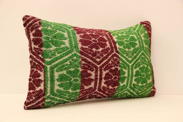 12x20 Turkish Kilim Lumbar Pillow Boho Pillow Bohemian Cushion Navajo Rugturkish Cover Armchair Case 4Oef-84 - image 1