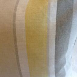 Yellow, Grey, Cream Striped Cushion Cover - thumbnail 2