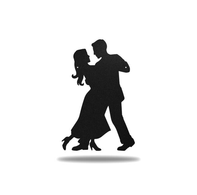 Dancing Couple Metal Wall Art