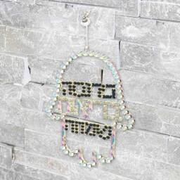 Luxurious Jewish Wall Hanging Decor Hamsa-Home Ornament.set With Crystals(Ab, Black - thumbnail 1
