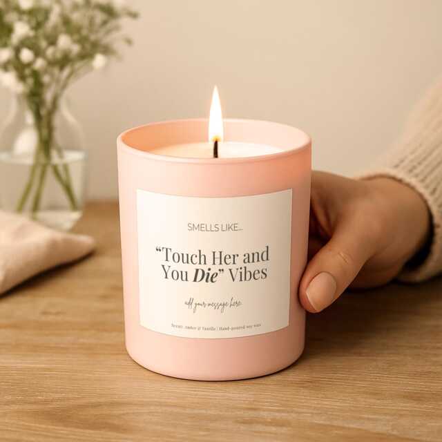Fantasy Romance Candle Gift - Bookish Smut Soy Protective Love Interest Funny For Readers - image 1