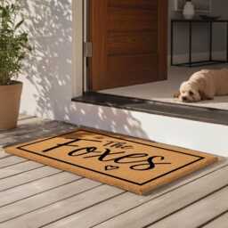 Est Date Doormat - Established Housewarming Closing Realtor Personalized Coir Welcome Mat - thumbnail 2