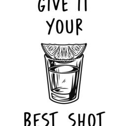 Tequila Best Shot Funny Home Wall Art Print, Decor Fun Poster A5, A4, A3, A2, Housewarming Gift, Kitchen Print Utility Positivity - thumbnail 2