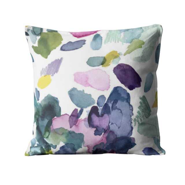 Bluebellgray Palette Cushion Cover Abstract Floral Cotton Linen Throw Pillow - image 1