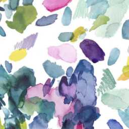 Bluebellgray Palette Cushion Cover Abstract Floral Cotton Linen Throw Pillow - thumbnail 3