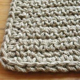 Crochet Jute Door Rug/Jute Rope Doormat Welcome /Indoor Outdoor Mat 100% Natural Materials Custom Sizes - thumbnail 2