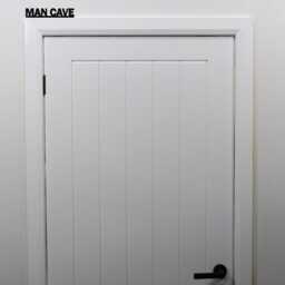 Man Cave Door Topper - Funny Black Acrylic Sign Home Bar, Shed, Garage & Games Room Decor Dad, Husband & Father's Day Gift - thumbnail 2
