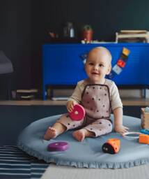 Baby Play Mat - Soft Tummy Time & Crawling Activity For Babies Shower Gift Nursery Decor - thumbnail 1