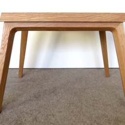 Small Mid-Century Modern Contempoary Childrens Table Desk in Solid American White Oak Wood - thumbnail 4