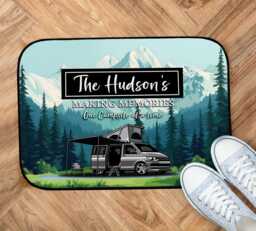 Personalised Pop-Top Campervan Door Mat - Indoor Motorhome Accessories 44cm X 32cm Cvf01 - thumbnail 1