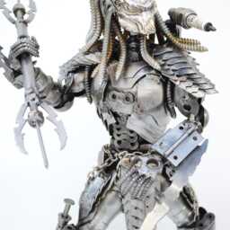 Recycled Metal Predator Sculpture, Handmade Industrial Art, Father Day Gift For Men - thumbnail 3