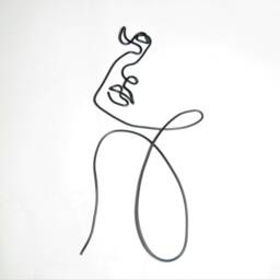 Woman Face Metal Wall Art Home Decor, Modern Wire Living Room Bedroom Homemade Hangings 30Th Birthday Gift For Women - thumbnail 2