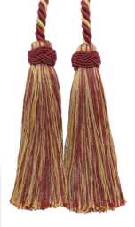 "D??copro Double Tassel Curtain & Drapery Tieback/Holdback, 4"", 26"