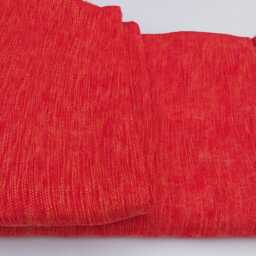 Ruby Orange Yak Wool Blanket Hand-Loomed Nepal Travel Shawl - thumbnail 4