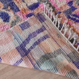 Pink Moroccan Rug, Soft Boujaad 5x8 Ft - thumbnail 4