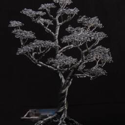 Wire Bonsai Spiritree With White Led Lights - thumbnail 2