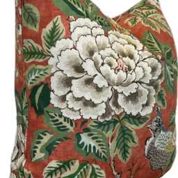 Colefax & Fowler Chilgrove Red Cushion Cover Pillow Double Sided - thumbnail 3