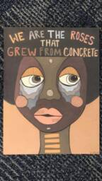 Roses X Concrete Print Framed - thumbnail 2