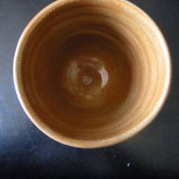 Ribbed Gold Stoneware Pot - thumbnail 2