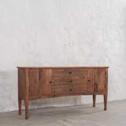 Reclaimed Wood Farmhouse Barnwood Breeze Buffet Carved Leg Entryway Console - thumbnail 2