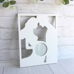 Ultrasound Picture Frame Baby Announcement Pregnancy Ideas Coming Soon First Photo Nursery Decor Boy Girl - thumbnail 3