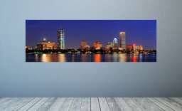 Cityscapes, Skyline Wall Murals, Boston Mural Decals, City Decal, Art, Art, Skyline, Charles River, Vinyl - thumbnail 1