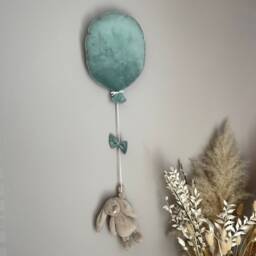 Mustard Gold Velvet Balloon Kids Nursery Wall Hanging - Toy Not Included - thumbnail 3